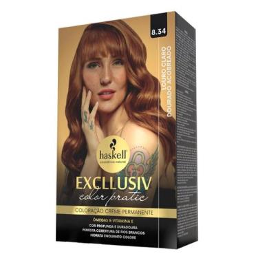 Imagem de Haskell Kit Color Pratic - 8.34 Louro Claro Dourado Acobre