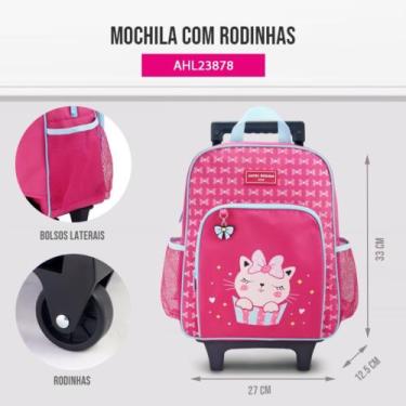 Imagem de Mochila com Rodinhas Pimpolho - Jacki Design Rosa