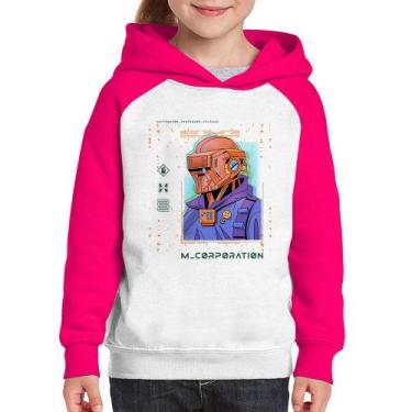 Imagem de Moletom Infantil Metaverse Corporation - Foca na Moda, Branco, Rosa, 2
