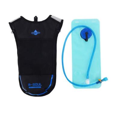 Imagem de Mochila B-soul Impermeável E Bolsa Hidratação 2l Ciclismo, Preto, Azul