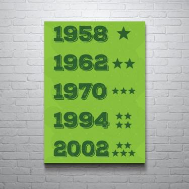 Imagem de Placa Decorativa MDF Futebol Campeonatos 20x30cm - Quartinhos