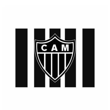 Imagem de Painel Festa Atlético Mineiro Decoração Aniversário GG 1,03m - Piffer