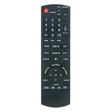 Imagem de Controle remoto de substituição N2QAYB000394 compatível com o sistema de áudio Panasonic SC-HC3 SA-HC3