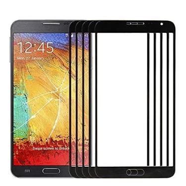 Imagem de HUANGYUNCHAO Acessórios telefônicos 10 PCS Lente de vidro externo da tela frontal para Samsung Galaxy Note 3 Neo / N7505 Substituição do telefone celular
