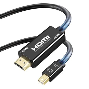 Imagem de Kirzi Cabo 4K Mini DisplayPort para HDMI UHD Thunderbolt para HDMI, Mini DP para HDMI compatível com MacBook Air/Pro, Surface Pro/Monitor/TV/Projetor Mais (2 m)