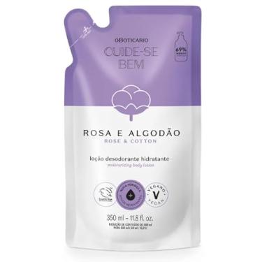 Imagem de Refil Loção Desodorante Hidratante Cuide-se Bem Rosa e Algodão 350ml