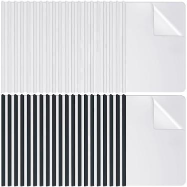 Imagem de BBTO 100 capas de relatório transparentes com barra deslizante para folhas de currículo de papel A4 pastas de apresentação fichário de documentos para negócios escolares, tamanho carta 30 x 21 cm