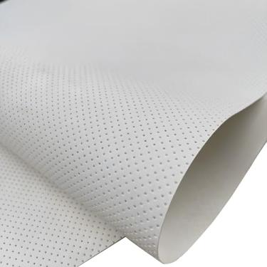 Imagem de Leather Repair Patch Remendo de reparo de couro de corte diy com perfurações respiráveis, remodelação de assento de carro, cinta de reparo de sapato de couro carteira de luva(White,50x140cm/18x55")