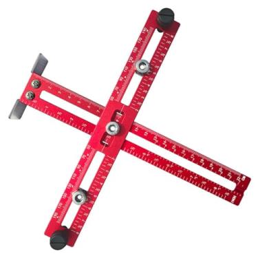 Imagem de Ferramenta de Modelo de Alça de Gabinete Ajustável, Gabarito de Cavilha de Hardware de Gabinete, Ferramenta de Liga de Alumínio de Alta Precisão, Eficiência de Instalação,