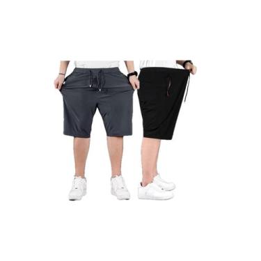 Imagem de Kit com 2 Bermudas PlusSize DryFit Seda Fria  Premium  Academia  - SPO