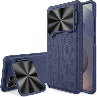 Imagem de Miimall Capa Slim Fit para Samsung Galaxy S25 Ultra, capa S25 Ultra com proteção de câmera, grau militar, à prova de quedas, à prova de choque, suporte integrado, capa robusta para celular S25 Ultra,