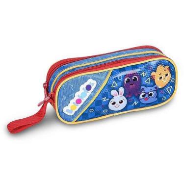 Imagem de Estojo Tecido Bolofofos 2ZIP. AZ/VM - Clio