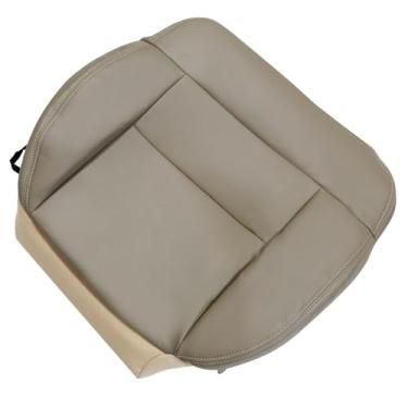 Imagem de SecosAutoparts Protetor de Assento, Capa de Assento de Substituição de Couro do Lado do Passageiro Compatível com Ford F150 2005-2008 Lariat XL XLT STX FX4 Reg Cab Super Cab Bege Bronze