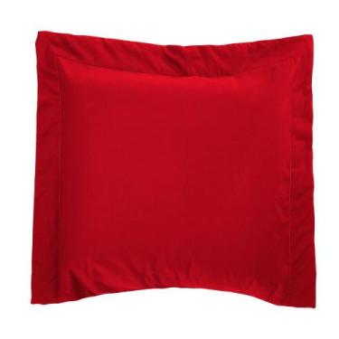 Imagem de Porta Travesseiro 150 fios Bell Vermelho Vilela Enxovais 1 peça, Verme
