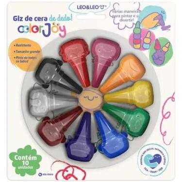 Imagem de Giz De Cera Curto Encaixa No Dedo Color Joy - Leonora
