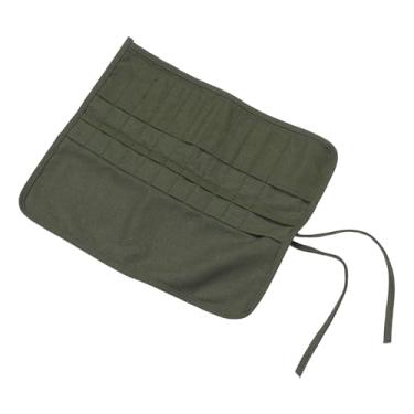 Imagem de Pintura Pusher Solder, 22 Slots Slots Canvas Artista Portátil Bolsa de Armazenamento de Pincel de Pincel, Bolsa de Transporte de Bolso de Escova para Armazenar Lápis, Ferramentas