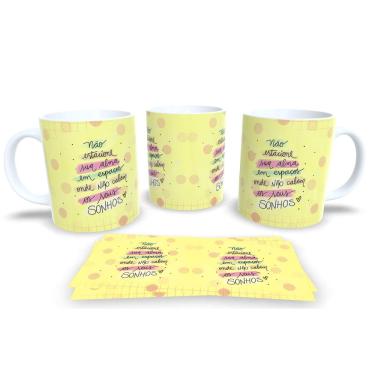 Imagem de Sonhos e Flores Caneca de Porcelana Perfeita para Começar o Dia