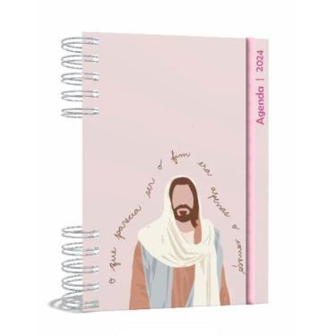 Imagem de Agenda Gospel Cristã 2024 - Jesus o começo  - A5 2024 - Um Versículo e