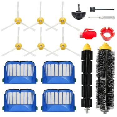 Imagem de Kit de acessórios de peças de reposição para iRobot Roomba 600 Series 692 675 677 671 694 614 691 670 615 676 639 621 679 Acessório de aspirador robótico, 1 escova principal, 4 filtros, 6 escovas