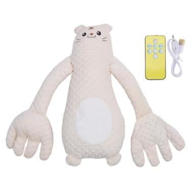 Imagem de Travesseiro de Luva de Mão Macia para Bebês, Materiais Macios Confortáveis ​​com Palmeira de bebê para bebê Eficaz e Eficaz Música para Sono Sono Doce Sonho de Sonho (Tigre)