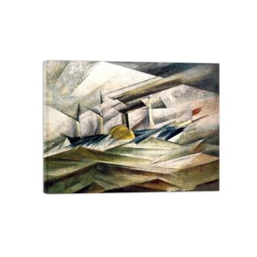 Imagem de Lyonl Feininge famosa impressão em tela - imagens para sala de estar - pintura de arte de parede - sem título 7-reprodução pronta para pendurar 20x25cm8x10in tela embrulhada