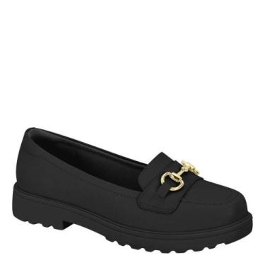 Imagem de Sapato Mocassim Feminino Loafer Tratorado Modare 7357.106, Preto napa,