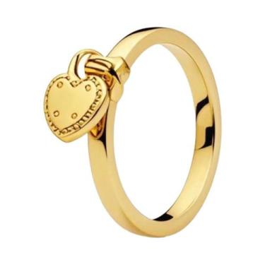 Imagem de Anel Feminino de Prata 925 Banhado a Ouro 18K - Design Gota d'Água, Co