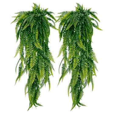 Imagem de Kit C/4 Pendente Folha Samambaia Artificial 80cm(1)