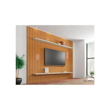 Imagem de Painel Ripado Roma Cinamomo/Off White - RV Móveis