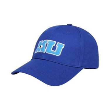 Imagem de Boné Snapback Azul Monsters University - Bordado com Letras MU - Moda 