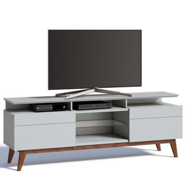 Imagem de Rack Classic 180cm 2 Gavetas com Prateleira Branco Imcal