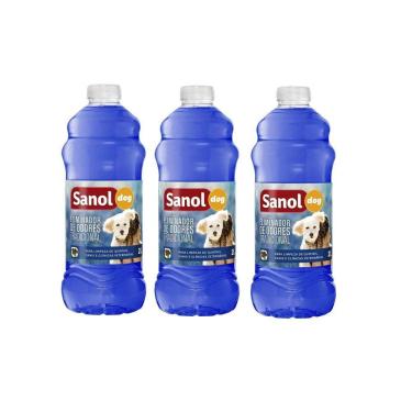 Imagem de Combo 3un Desinfetante Eliminador de Odores para áreas com animais - Casa, Quintal, Canil 2 litros
