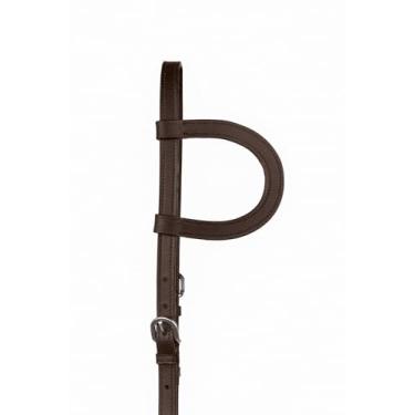 Imagem de SIE EQUESTRIAN Cabeçote de cavalo de couro, 1,5 cm, preto/marrom, ajustável (marrom, pônei)