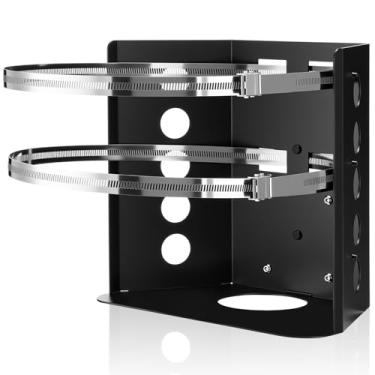 Imagem de Hicarer Suporte de montagem de tanque de propano de 9 kg, suporte de tanque de propano resistente com alça para carro, trailers, caminhões, veículos terrestres e barcos