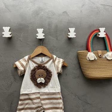 Imagem de 5 Ganchos de parede Urso decoração infantil animais bebê - Souvenir De