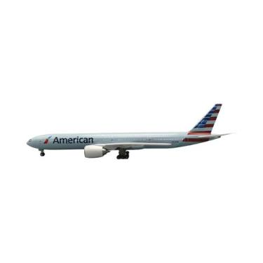 Imagem de Modelo De Avião De Brinquedo B777 Americano De 47 Cm Em Metal Fundido,