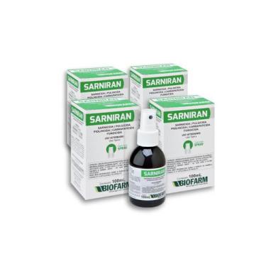 Imagem de Kit 4 Sarniran 100ml Sarnicida Carrapaticida Bovinos Biofarm