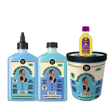 Imagem de Kit Lola Danos Vorazes Sh 250ml + Masc 450ml + Booster Reparação + Pin