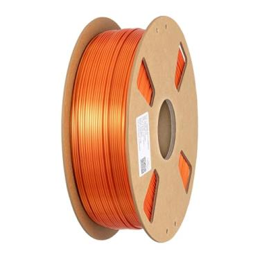 Imagem de Filamento PLA laranja de seda 1,75 mm Filamento de impressora 3D FDM Materiais de impressão 1 kg Carretel de 1 kg Brilho sedoso Dourado Prata Cobre Verde Laranja PLA HZST3D