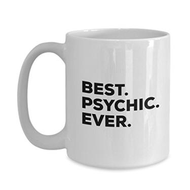 Imagem de Presentes psíquicos - Caneca psíquica - Melhor xícara de café psíquica - Divertido - Para uma ideia de presente - Adicione ao conjunto de caixas de presente - Aniversário ou Natal