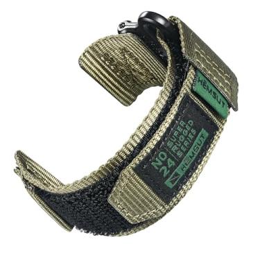Imagem de DAVILANE Pulseira de relógio de liberação rápida compatível com Coros APEX 42 mm/PACE 2/APEX 2, pulseiras de substituição de nylon com gancho e laço