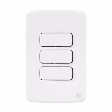 Imagem de 1 Kit Linha Composé Weg Placa C/suporte + 3 Interruptores S