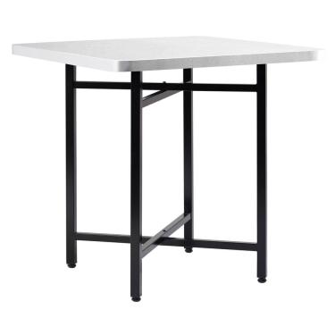 Imagem de Mesa de Jantar Quadrada 74,3cmx86cm Pop Preto/Branco