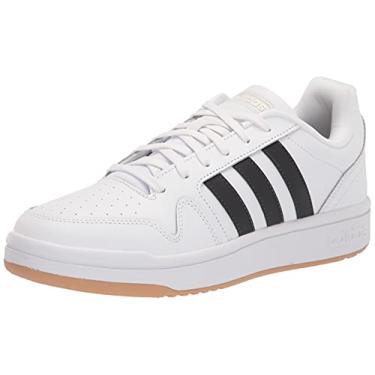 Imagem de adidas Tênis de basquete masculino Post Up, Branco/carbono/chiclete, 7.5