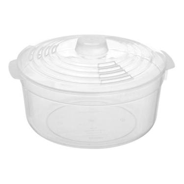 Imagem de Panela Multiuso C/ Tampa Para Fazer Arroz no Microondas 2,5L - Pérola