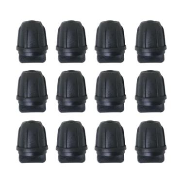 Imagem de DGBRSM Conectores de mangueira de irrigação por gotejamento 12 peças de 1/4 polegada com conectores de tampa de extremidade farpada de plástico para sistemas de irrigação de gramado de jardim, arbusto