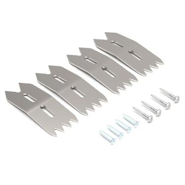 Imagem de Conjunto de Braçadeira de Limite de Marcenaria ZAWELIYO 4 Unidades, Braçadeira de Fixação de Placa de Madeira de Liga de Alumínio, Posicionamento Preciso, Parafusos