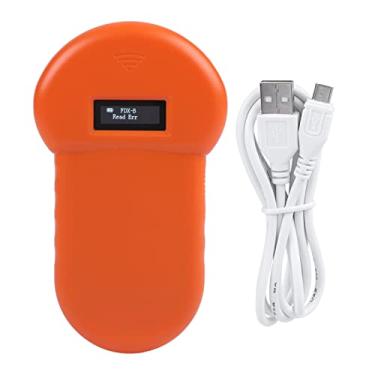 Imagem de QANYEGN Scanner de microchips para animais de estimação, scanner de leitor de micro chips, leitor de mão de animais de 134,2khz com cabo USB para o campo de identificação de animai