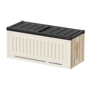 Imagem de Ioensy Caixa de gerenciamento de cabos de mesa, organizador de régua de energia, organizador de fios, ocultador de saída para hub USB, escritório, TV,