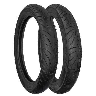Imagem de Par Pneu 80/100-18 42P+ 100/90-18 56P Super City Pirelli Uso Sem Camara Factor Fazer Ybr125 Cg125 150 160 Cbx200 Yes 125